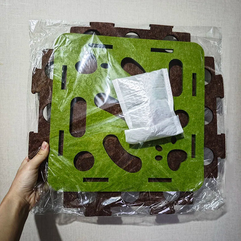 Interactive Felt Puzzle Cat Toy